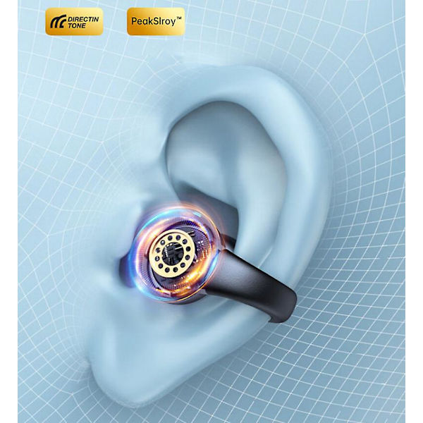 Knogleledning Earbuds Bluetooth Øreklips Støjreducerende Hifi Headset
