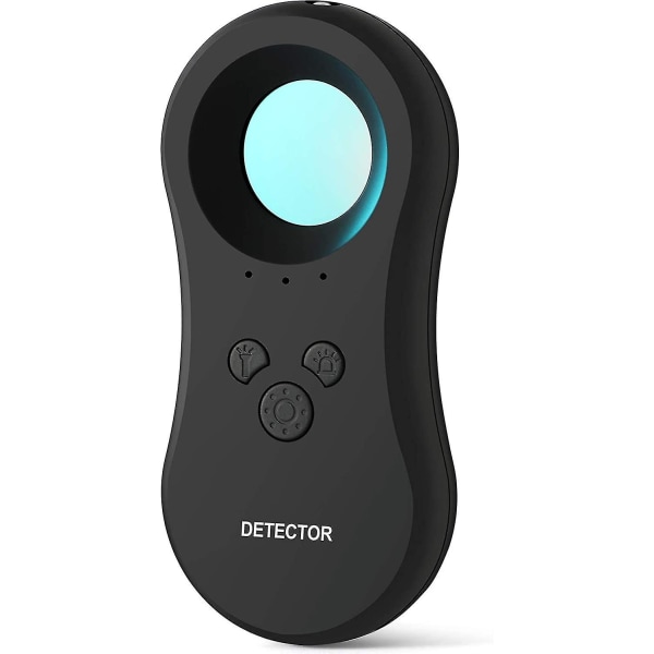 Peep-free kameradetektor med ledblixt, portabel pinhole-kamera, bagage och personligt larm 3-i-1 funktionellt försvar