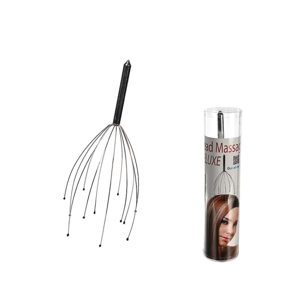 Orgasmatron Head Massager With Double Sprouts Head Scratcher Silver