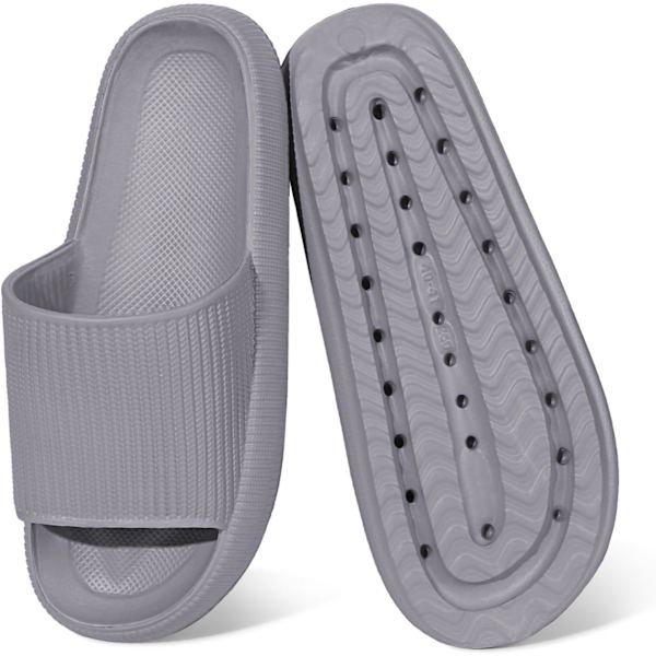 Cloud Sliders Dam Herr, halkfria badtofflor dam sommar, mjuka flip flop kuddsliders, plattform pool sliders duschskor för inomhus & utomhus