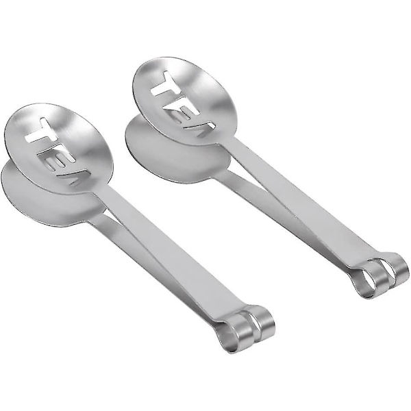 3 stk. rustfrit stålte teposeklemmer teposeklemmer værktøj køkkentetilbehør 12cm x