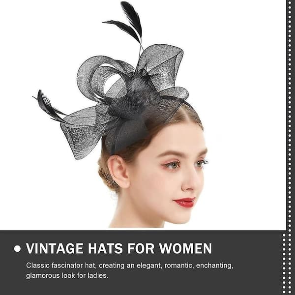 Fascinator Hårklemme Blomsterslør Hårbånd Cocktail Teselskab Hårbånd Flapper