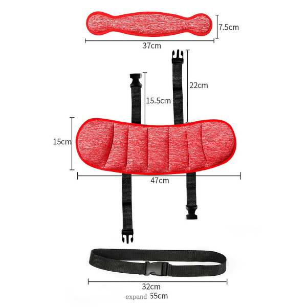 Barnesete Sikkerhetsbilsete Reisehjelp Hodet Fast Stropp Hodets Støtte