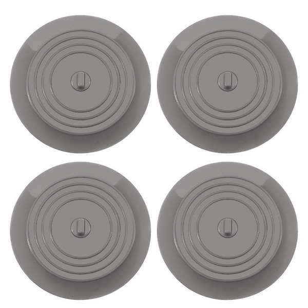 Badkarspropp, avtappningsplugg av silikon Hårstoppare Platt cover för kök, badrumstillbehör och tvätt