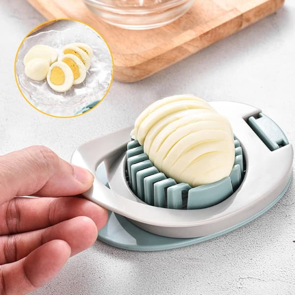 Eggeskjærer i rustfritt stål, rustfri ståltråd, tåler oppvaskmaskin Grey Green
