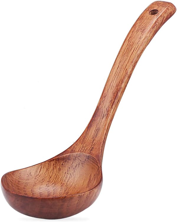Träsked, naturlig träsked, grötssked, 24 cm lång