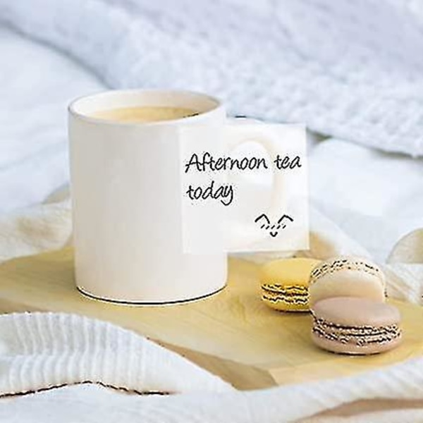 100 stk gjennomsiktige post-it-lapper, 76 x 76 mm gjennomsiktige selvklebende lapper