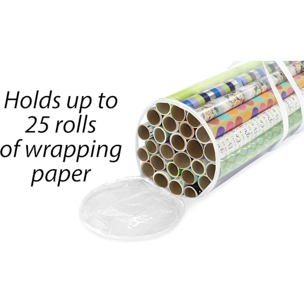 Bærbar Gavepapir-Organiser Clear 25 Count (Pack of 1)