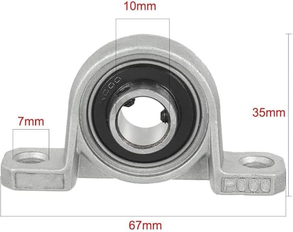 4 stk. 10 mm selvjusterende flangelejer