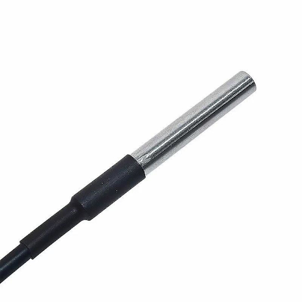 2 x 1 m rustfrit digitalt temperatursensor kabel, vandtæt kompatibel