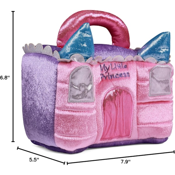 GUND Play Soft -kokoelma, Prinsessalinna 5-osainen pehmolelusetti, jossa rätinä, piipittäjä ja rypistyspehmolelut, aistipeli vauvoille ja vastasyntyneille Princess Castle