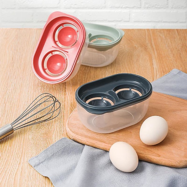 Botao Egg Separator Eggeplomme Hvit Separator Bakeware Gadget Verktøy Bakeassistent Kjøkkenverktøy (1 stk, rød