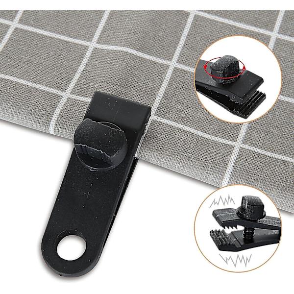 30-pack tältpresenningklämma, låsbar presenningklämma, presenningklämma markis klämma presenning fixering camping canvas skugga pool presenning