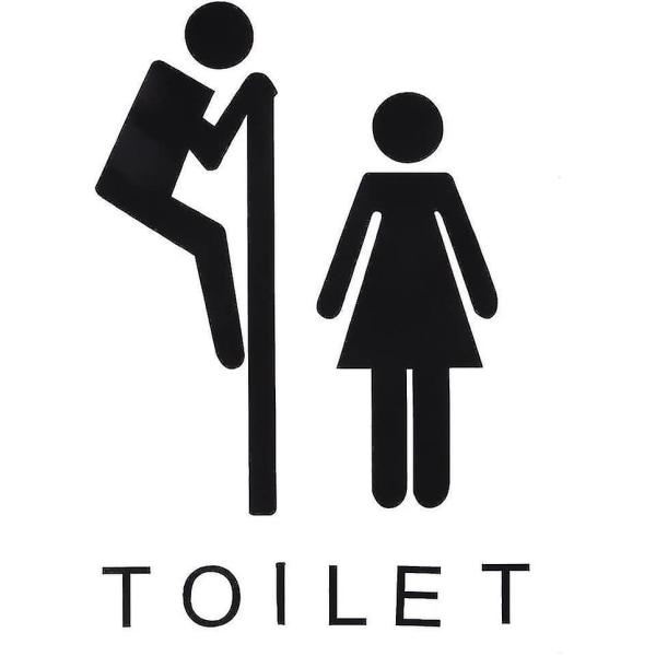 WC-tarrat Irrotettavat WC-istuimen kylpyhuoneen ovi Wc-kyltti