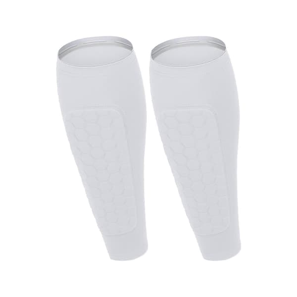 Fodboldbenskinner - med bikagepuder - til fodbold White
