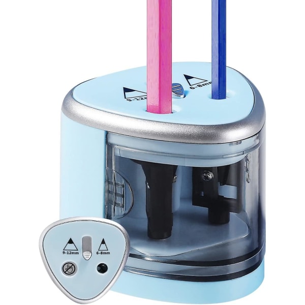 Blue - 1 Piece Electric Pencil Sharpener - Small School Accessory For Kids z