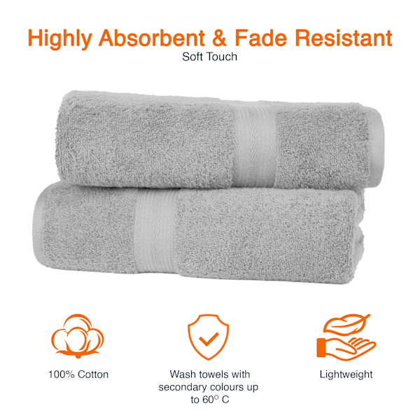 Amazon Basics Svart Handduksset, 2-pack