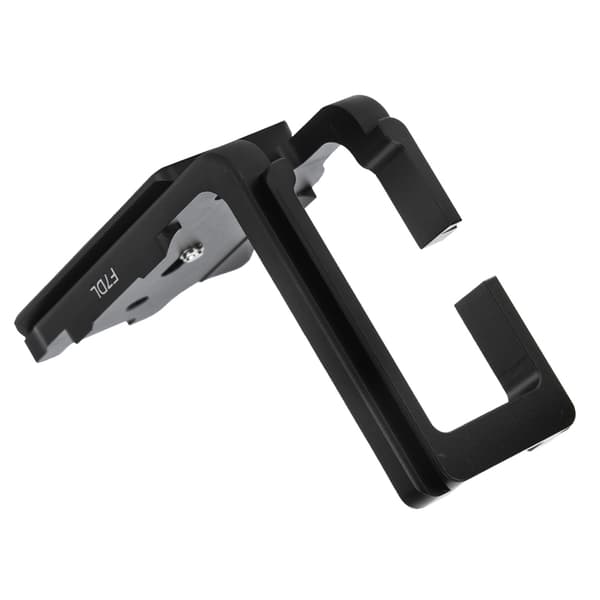 Aluminiumslegering Sort Quick Release L-plade Håndgreb til Canon 7D kamera