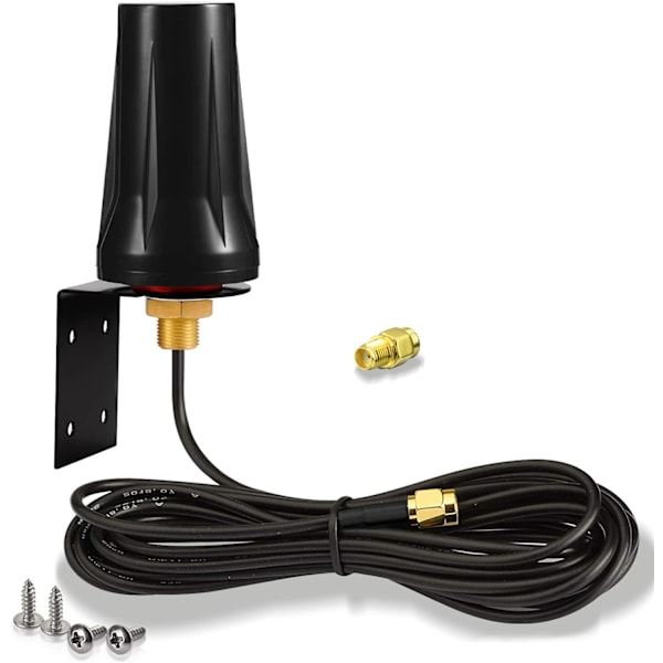 Udendørs 4G LTE-antenne vægmontering vandtæt SMA-han 5dBi antenne kompatibel med Vodafone EE O2 Tre 4G LTE-router gateway modem router gateway Tra Nope