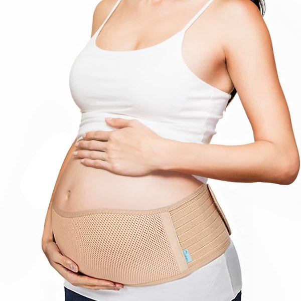 Graviditetsbälte för mage Gravidbälte, 1,3 m lätt bäcken/midja/rygg/bukstöd, magband för graviditet ryggstöd