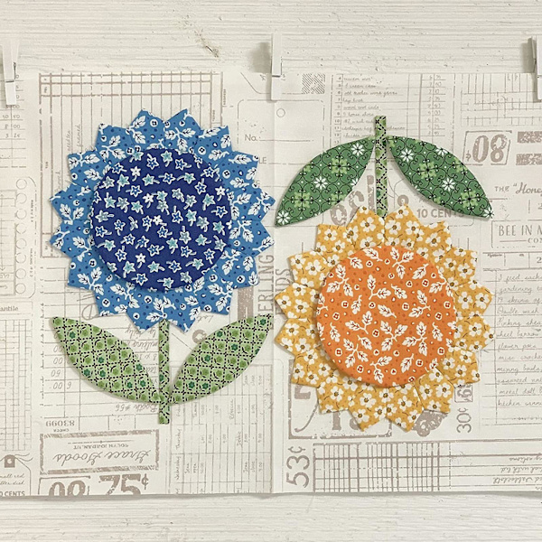 7 stk. solsikke quilte skabelon håndlavet stencil lineal sy lineal sæt