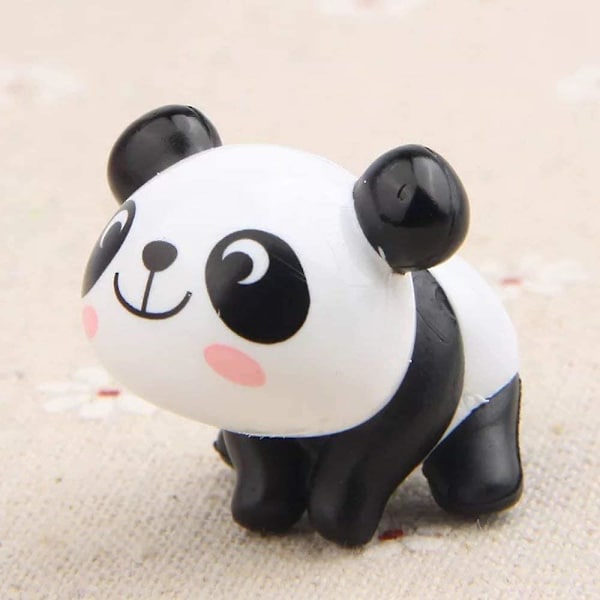 Luova Panda-koriste 8 Kolmiulotteinen Lelumalli Kakunkoriste Auton Sisustus