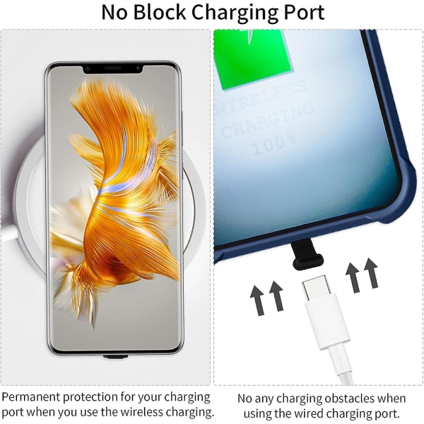 Svarta 3-pack dammproppar för USB C typ C-port, silikondammproppar för typ C telefon, dammpluggar med avtagbart lim