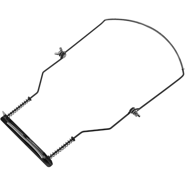 Professionell 10-håls munspelshållare Justerbar handfri halsstativ metall (1st, färg slumpmässig leverans)