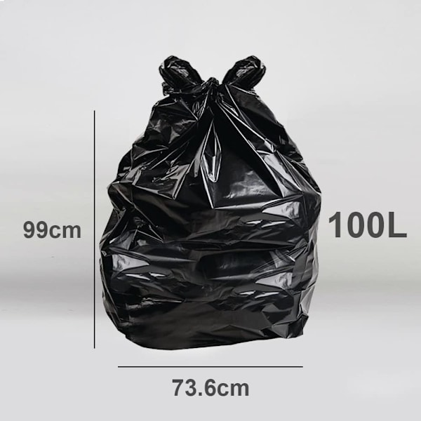 Flat Easy Store Vaskeromskurv, Mørk Grå, 38 Liter & Eco Bag 50 Tunge Søppelposer, Svart, 1x Dark Grey 38 Litre