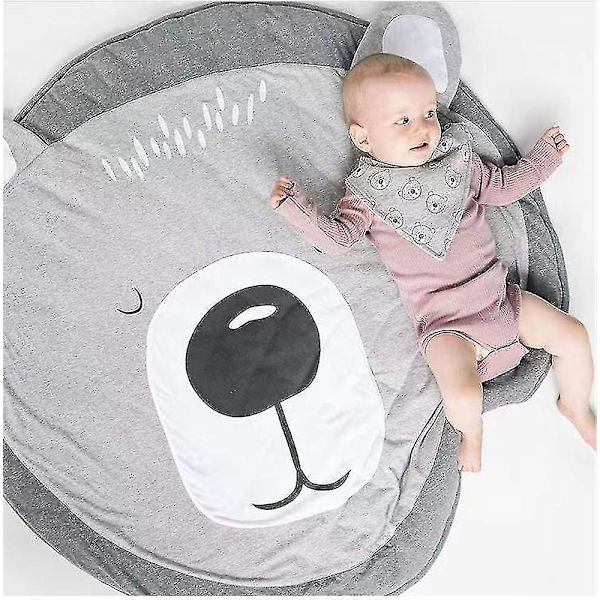 Baby Rund Lekmatta Krypande Matta Kryp Kudde Luftkonditionerad Matta För Barn Barn Småbarn Sovrum