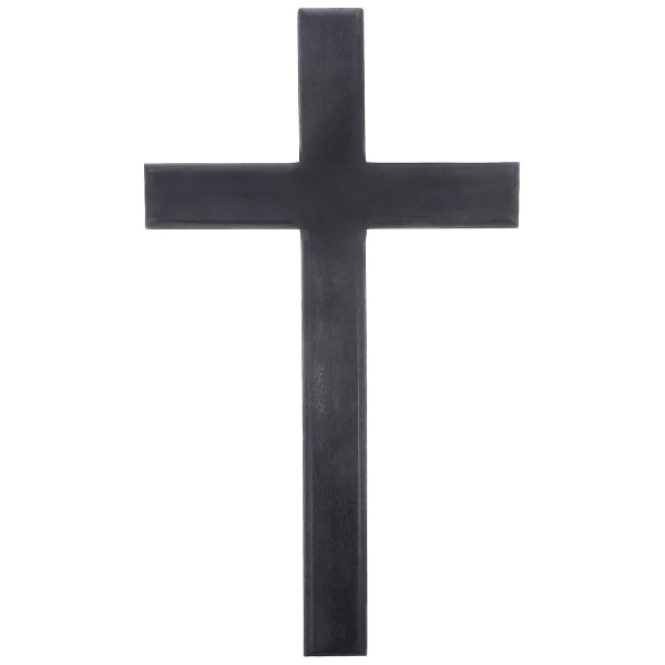Christian Wooden Wall Cross Håndlaget antikk plakett hengende kors dekor
