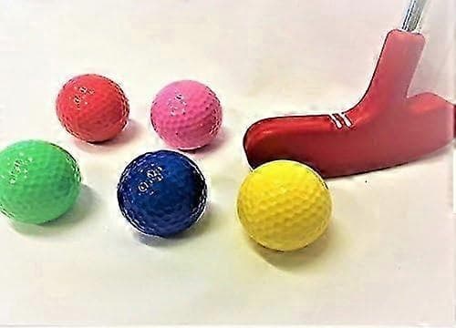 6-Farvede Golføvelsesbolde til Driving Range & Indendørs/Udendørs Træning