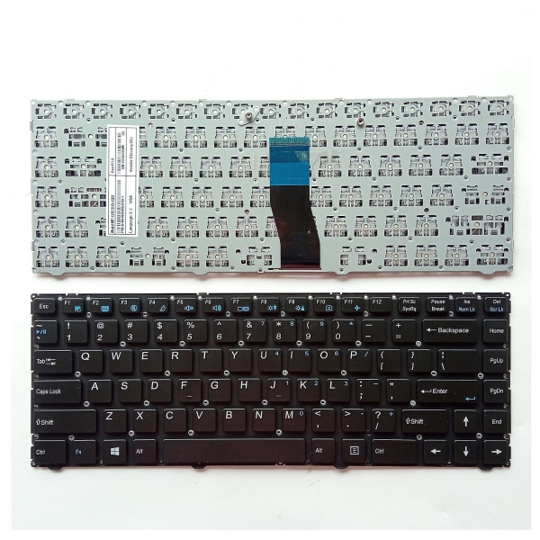 Bærbar tastatur for oss versjonsreparasjon erstatter Clevo W940 Mp-12r76nw-4302