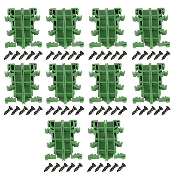 10 set 35mm Pcb Din C45 skena adapter kretskort montering fäste stativhållare