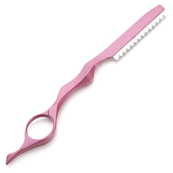 Hårstyling Razor Tynningskam Profesjonell Hårklipper Hårklippingsteksturerings Razor Hårklippingsverktøy for Salong Hjemmebruk (Rosa) pink