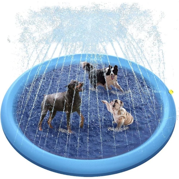 Hundpool, 170 cm Halkfri hundvattning Tjock Hållbar husdjurspool utomhus sommar vattenleksaker Xxl