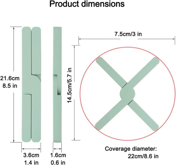 Silikonbrikker (2-pakning) for varme retter