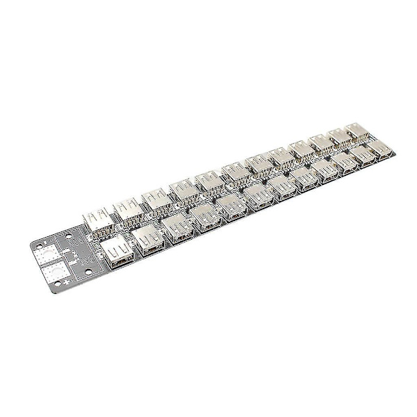 24-porters ladesokkel med silisiumtråd 12awg 4.8v-5.2v dobbel-rads layout
