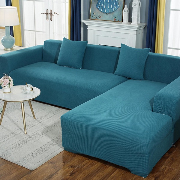 Sofatrekksett Tykke ripebestandig ensfarget avtagbar sofabeskytter for hjemmet