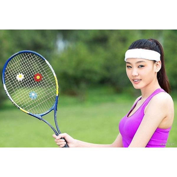 6 stk vibrasjonsdemper for tennisracket, med førsteklasses kvalitet, brukervennlig for