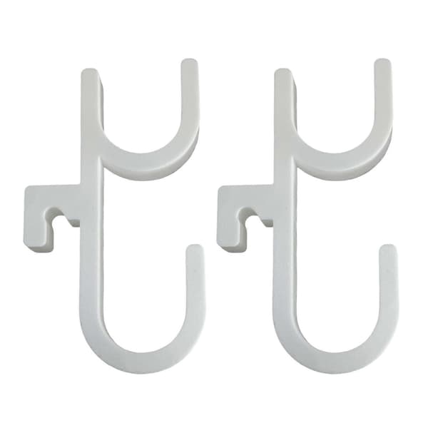Bilparaplykrogklips Ingen boring Stabil installation Bilparaplyholder Plantehåndklædeholder White 2pcs double sided