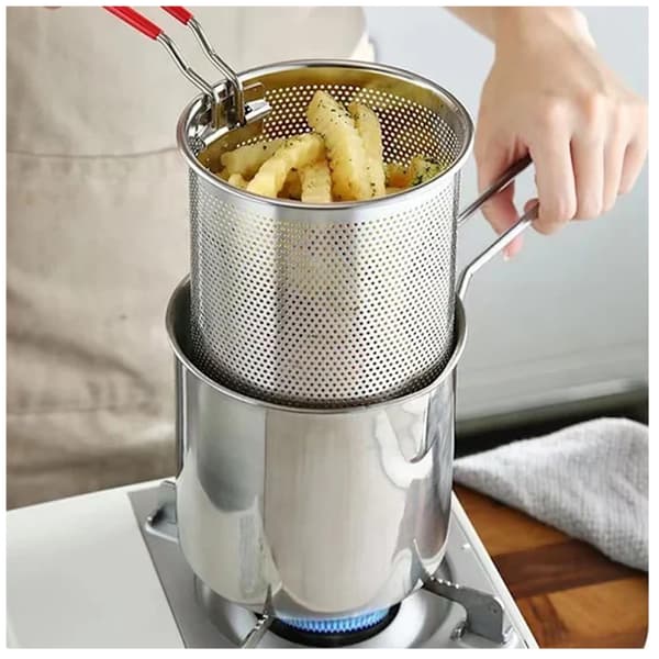 Friteuse i rustfritt stål