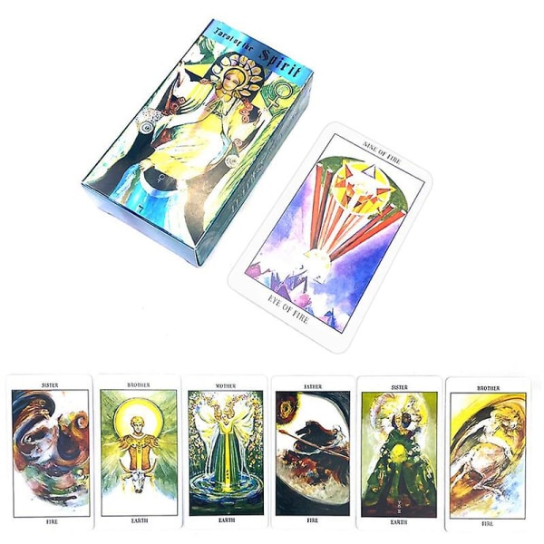 Tarot Of The Spirit Card Prophecy Divination Family Party Brætspil M/manual