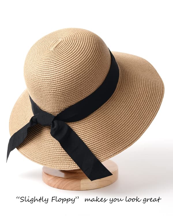 Dame Solhatte UPF 50+ Strandhat Stråhat med Bred Skygge
