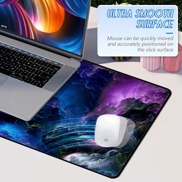 Musematte Gaming Stor Skrivebordsmatte (31,5 x 11,8 x 0,12 tommer) Vaskbar Musematte Bærbar PC-Skrivebordsmatte, Japansk Musematte med Sklisikker Gummibase, Utvid mouse pad Y14 XL