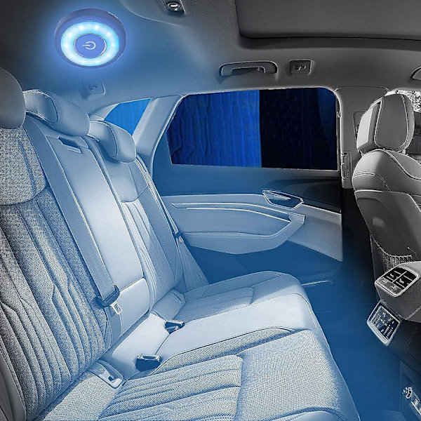 Auton kattovalo (3 valon väriä), langaton ladattava LED-valo magneettisella imukupilla ajoneuvoon, matkailuautoon, kuorma-autoon, leirintään, makuuhuoneeseen