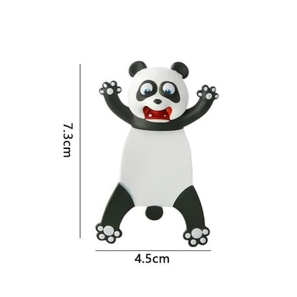 Bokmärken, set med 2 3D-djurformade bokmärken (hund och panda) för barn och studenter