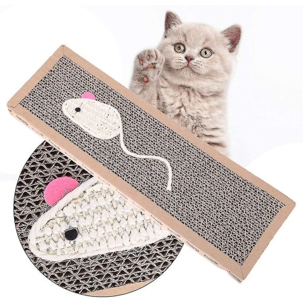 Cat Kitten Pad Board Sisal Scratng Mat aallotettu D sänky E