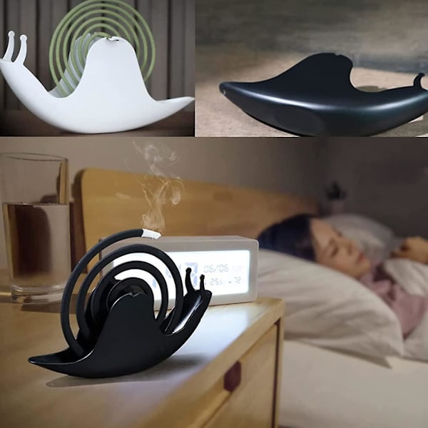 Myggspiralboks Sneglen Brannsikker Myggspiralboks 2 stk Myggspiralbrett Askebrett Bærbar Myggspiralapparat Myggspiralholder