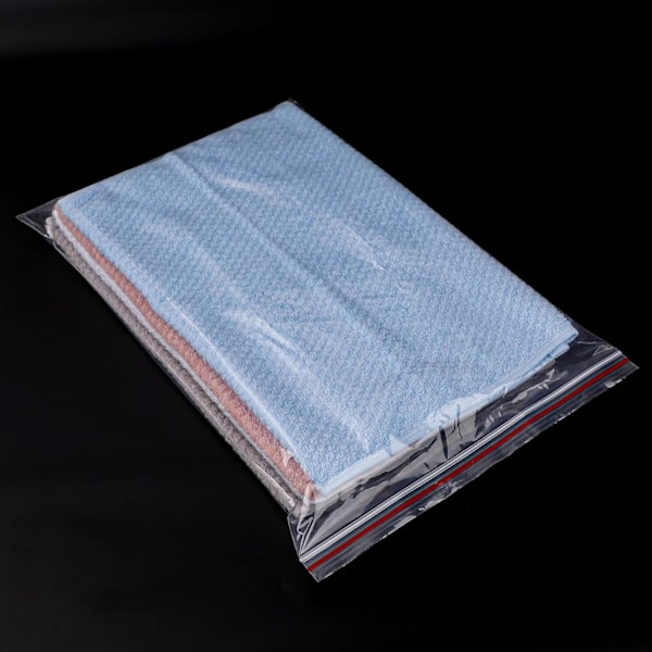 28x40cm Klart Plastposer Store Forseglede Poser Oppbevaringsposer Trykkforseglingsplastposer Tykkere og Slitesterke Grip-Seal Poser for Sko, Tepper, Klær